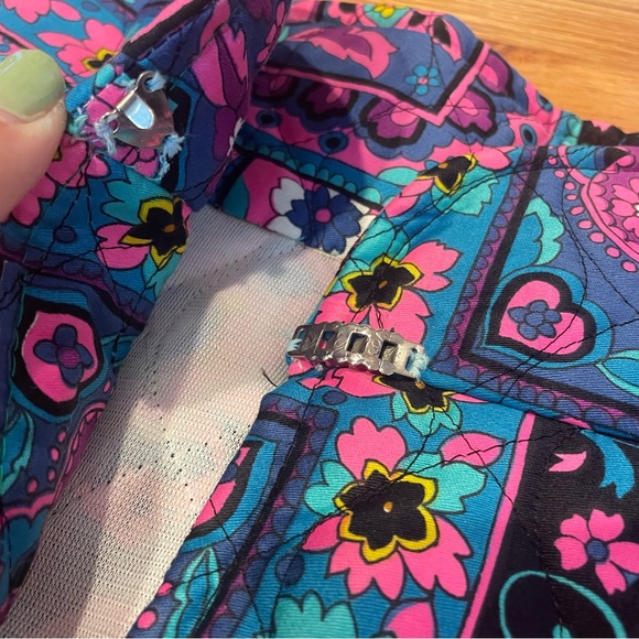 Stunning 70s/60s Vibrant Patchwork Quilted Maxi High Waisted Overskirt - Picture 14 of 16